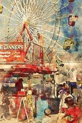 Book cover for County Fair Carnival Ferris Wheel Watercolor Journal