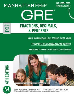 Book cover for Fractions, Decimals, & Percents GRE Strategy Guide