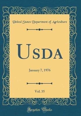 Book cover for Usda, Vol. 35: January 7, 1976 (Classic Reprint)