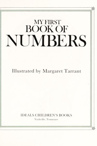 Cover of My First Book of Numbers