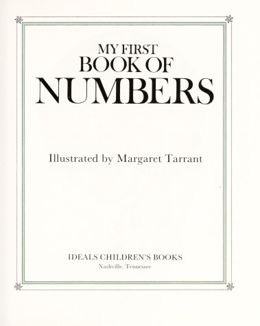 Book cover for My First Book of Numbers