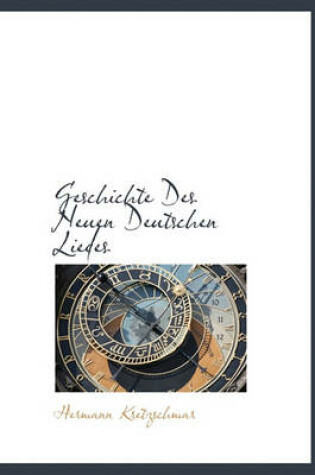 Cover of Geschichte Des Neuen Deutschen Liedes