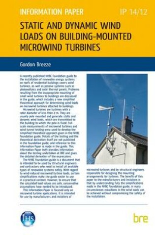 Cover of Static and Dynamic Wind Loads on Building-mounted Microwind Turbines