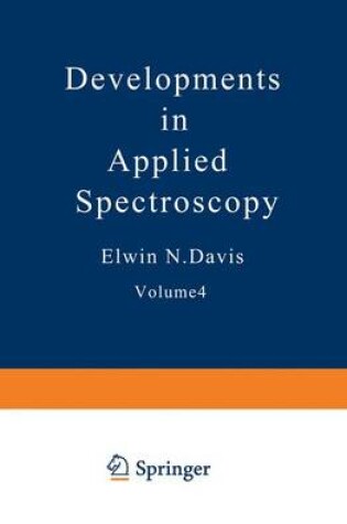 Cover of Developments in Applied Spectroscopy