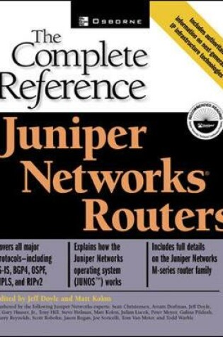 Cover of Juniper Networks(r) Routers: The Complete Reference