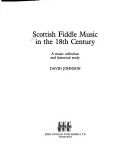 Book cover for Scottish Fiddle Music of the 18th Century