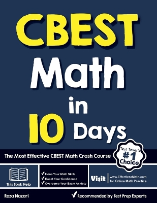 Book cover for CBEST Math in 10 Days
