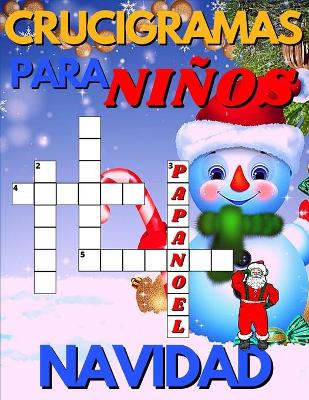 Book cover for Crucigramas Para Niños De Navidad