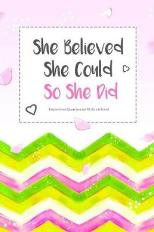 Cover of She Believed She Could So She Did