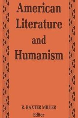 Cover of Black American Literature/Humanism