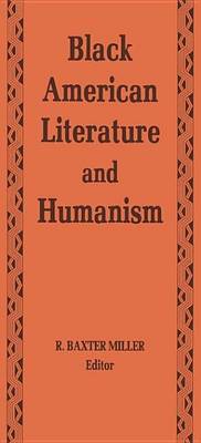 Book cover for Black American Literature/Humanism