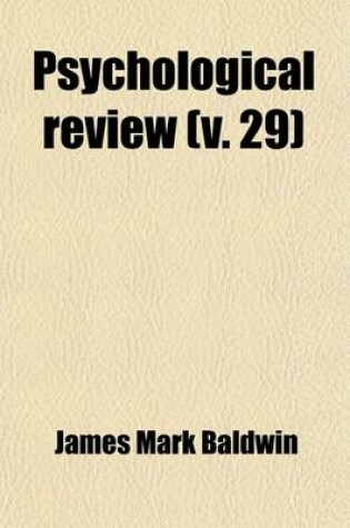 Cover of Psychological Review (Volume 29)