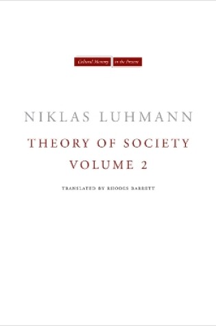 Cover of Theory of Society, Volume 2