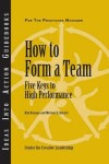 Book cover for How to Form a Team