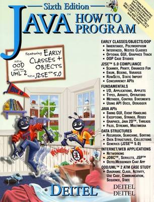 Book cover for Java How to Program and CD Version One