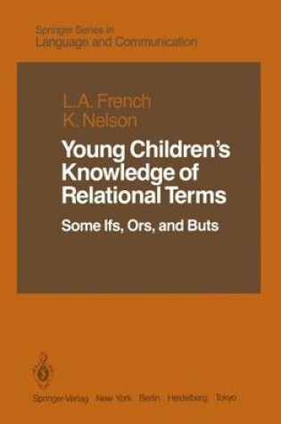 Cover of Young Children’s Knowledge of Relational Terms