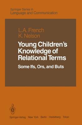 Cover of Young Children’s Knowledge of Relational Terms