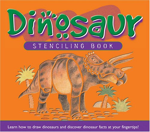 Cover of Large Dinosaur Stencil Book