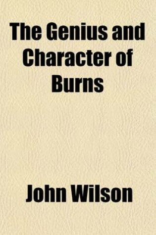 Cover of The Genius and Character of Burns