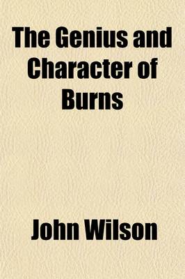 Book cover for The Genius and Character of Burns