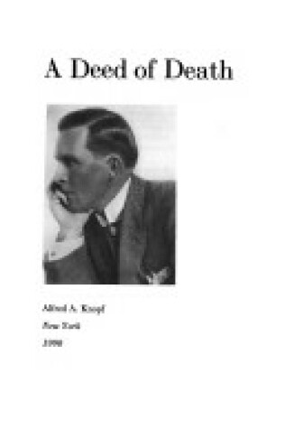 Cover of A Deed of Death