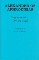 Book cover for Supplement to "on the Soul"