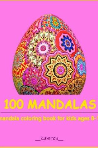 Cover of mandala coloring book for kids ages 8-15