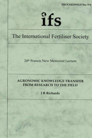 Cover of Agronomic Knowledge Transfer from Research to the Field