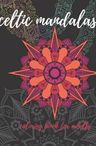 Cover of celtic mandala coloring book for adults