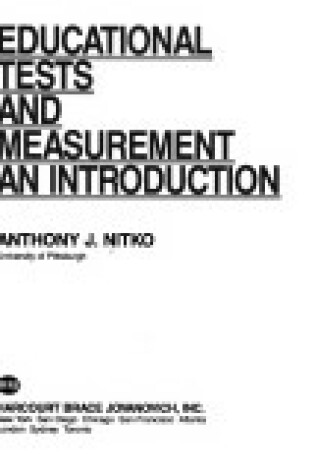 Cover of Educational Tests and Measurements