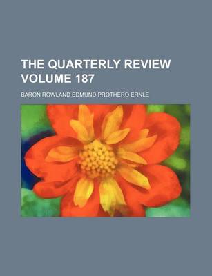 Book cover for The Quarterly Review Volume 187