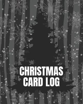 Book cover for Christmas Card Log