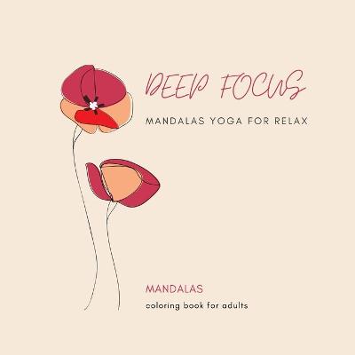 Book cover for Mandalas coloring book for adults