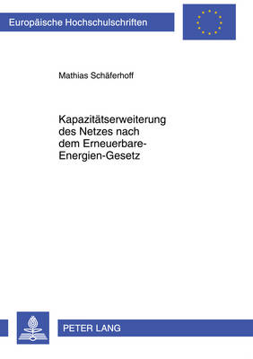 Book cover for Kapazitaetserweiterung Des Netzes Nach Dem Erneuerbare-Energien-Gesetz