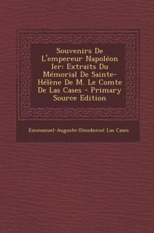 Cover of Souvenirs de L'Empereur Napoleon Ier