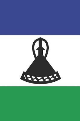 Book cover for Lesotho Flag Notebook - Basotho Flag Book - Lesotho Travel Journal