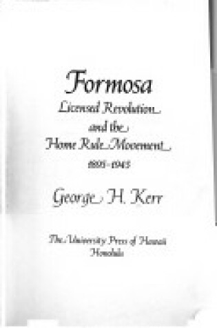 Cover of Formosa