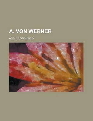 Book cover for A. Von Werner