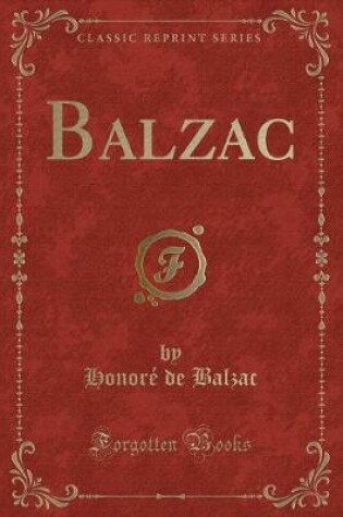 Cover of Balzac (Classic Reprint)