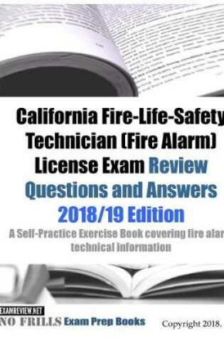 Cover of California Fire-Life-Safety Technician (Fire Alarm) License Exam Review Questions and Answers