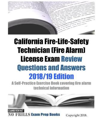 Book cover for California Fire-Life-Safety Technician (Fire Alarm) License Exam Review Questions and Answers