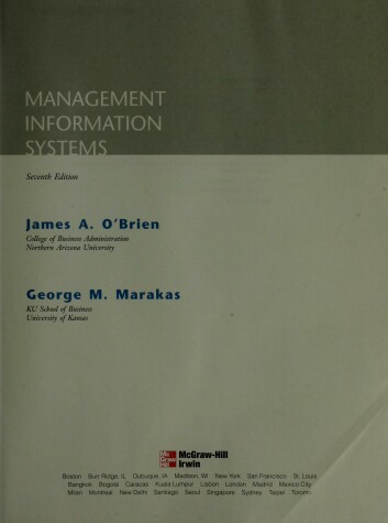 Book cover for Management Information Systems for the Global Enterprise