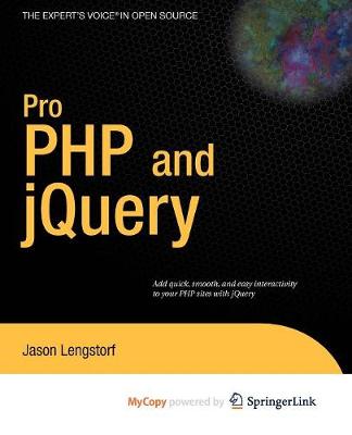 Book cover for Pro PHP and Jquery