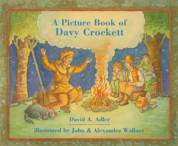 Book cover for A Picture Book of Davy Crockett