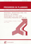 Cover of Regional Incentives and the Quality of Mobile Investment in the Less Favoured Regions of the EC