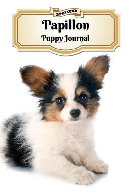 Book cover for 2020 Papillon Puppy Journal