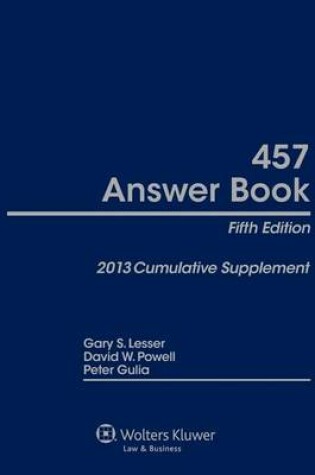 Cover of 457 Answer Book 5e 2013 Cumulative Supplement