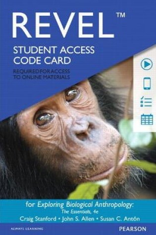 Cover of Revel Access Code for Exploring Biological Anthropology