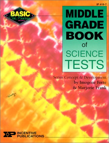 Cover of Middle Grade Book of Science Tests