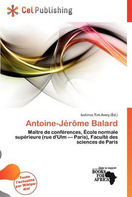 Cover of Antoine-J R Me Balard